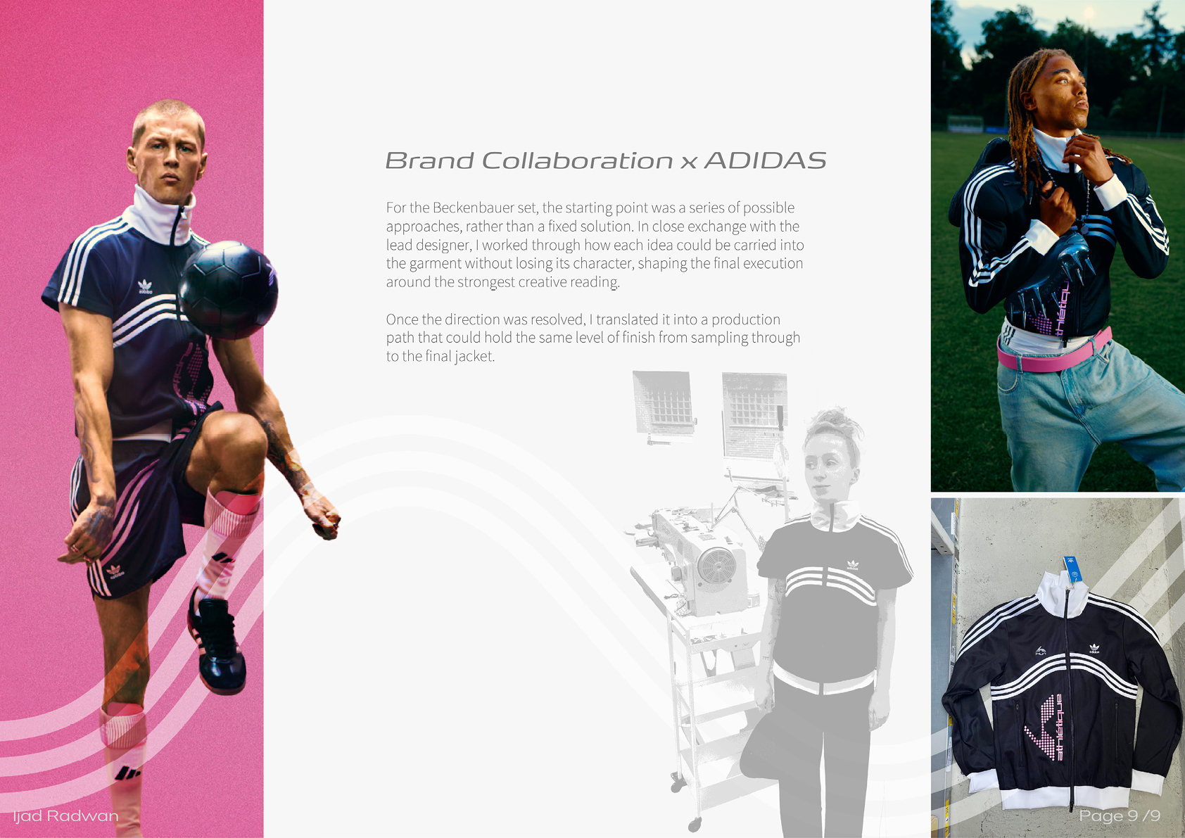 adidas collaboration showing development from creative direction through production.